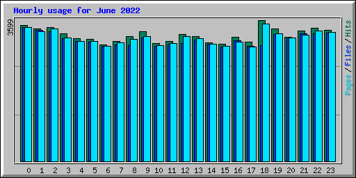 Hourly usage for June 2022