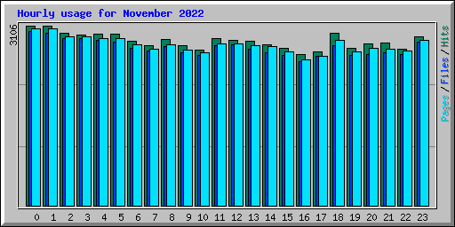 Hourly usage for November 2022