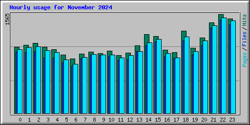 Hourly usage for November 2024
