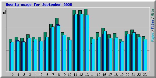 Hourly usage for September 2026
